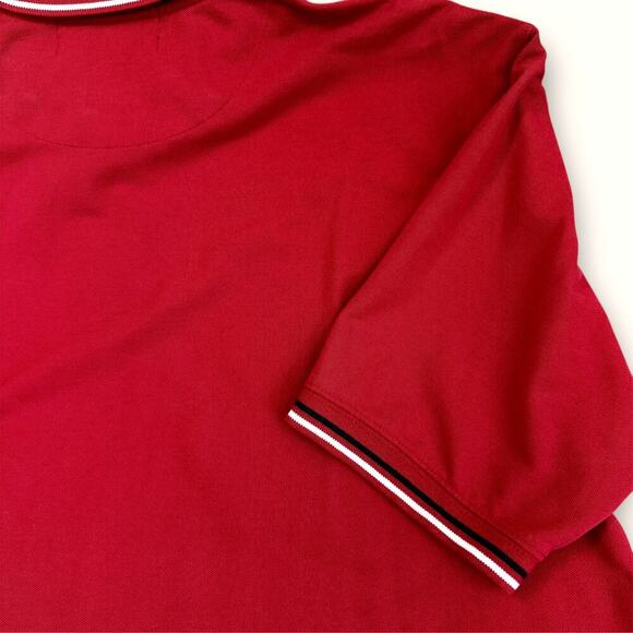 Highland Outfitters Vintage Short Sleeves Golf Polo Shirt 3 Buttons Size L Red - Picture 9 of 12